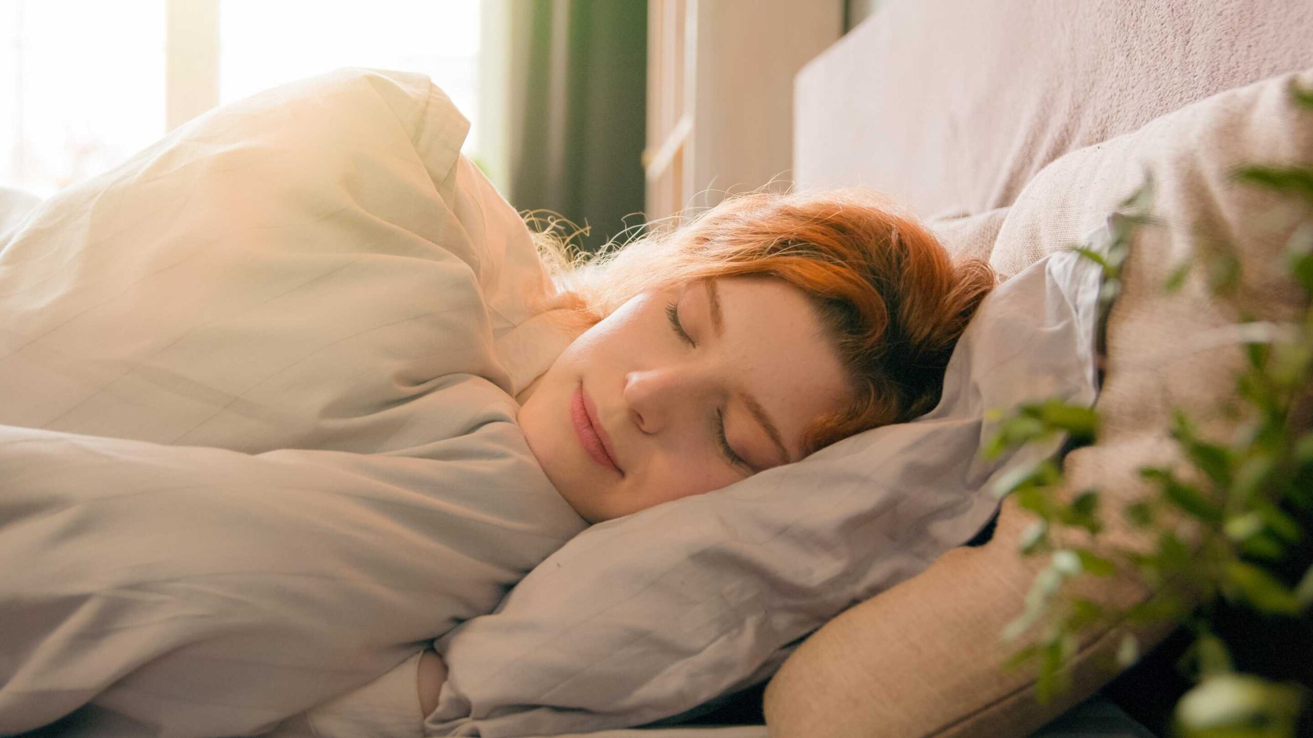 woman sleeping peacefully